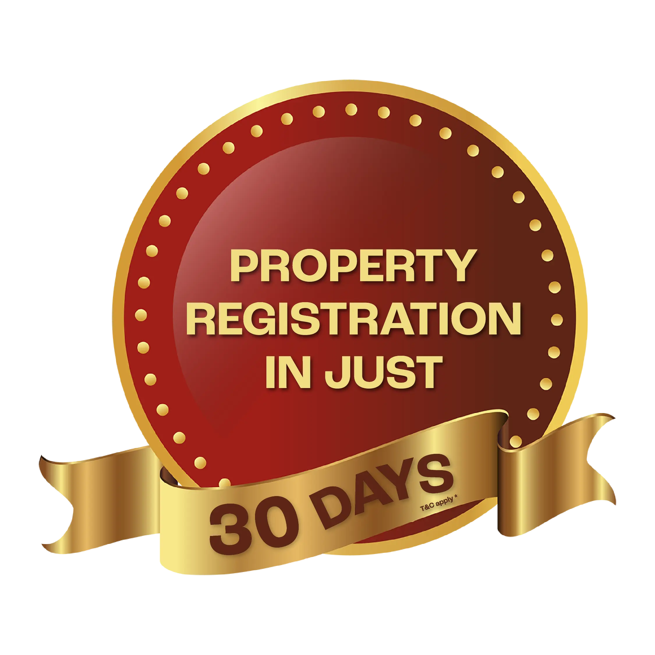 Property registration in 30 days